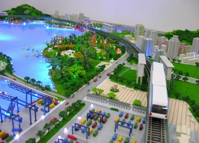 岢岚县港口沙盘